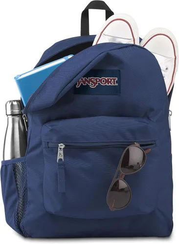 Vista 2 de JanSport Mochila Cross Town, azul marino, talla única