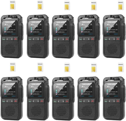 Vista 18 de TIDRADIO TD-G100 Rapid Unlimited Range 4G LTE PoC Walkie Talkies de largo alcance con tarjetas SIM, radios bidireccionales de 5000 millas a nivel