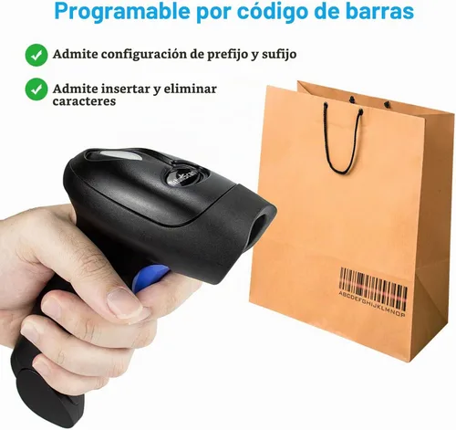 Vista 5 de NetumScan Escáner de código de barras Bluetooth 1D, 3 en 1, escáner inalámbrico automático de código de barras USB CCD lector de código de barras