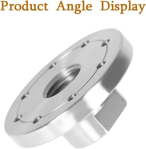 Vista 2 de kimllier Placa frontal de torno de acero de 3 pulgadas para torno de madera, apta para husillo de 1 pulgada x 8TPI sin tornillo