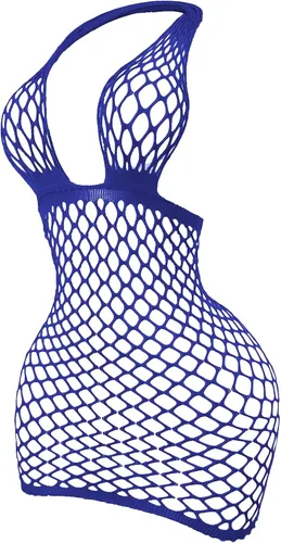 Vista 5 de SweatyRocks Vestido de lencería sexy de malla para mujer, lencería tipo Negro