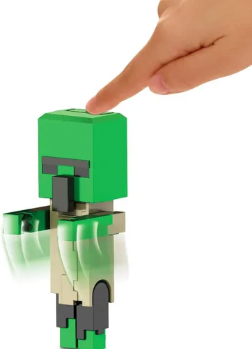 Vista 6 de Minecraft Legends - Figura de acción de ataque zombi de 3.25 pulgadas