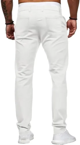 Vista 6 de Pantalones de vestir ajustados ajustados para hombre