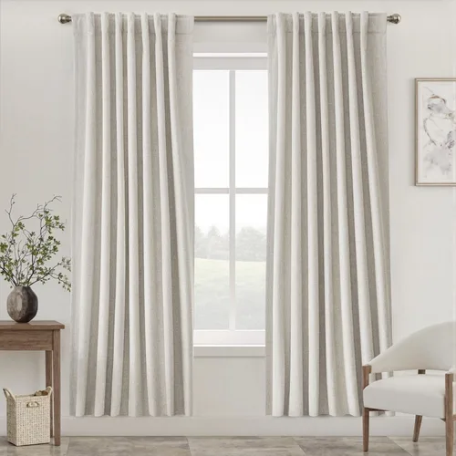 Vista 79 de UHITECH Short Blackout Curtains for Bedroom 24 Inch Long 2 Panels, Beige