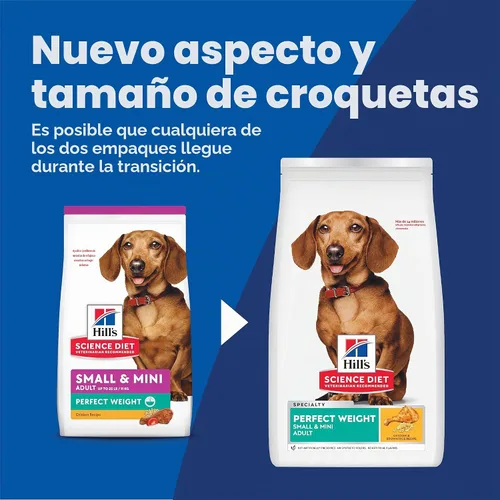 Vista 2 de Hill's Science Diet - Alimento seco para perros pequeños y mini, peso perfecto para adultos