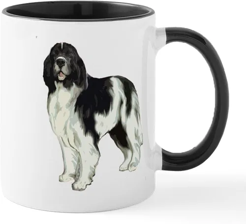 Vista 39 de CafePress Newfoundland Dog Drool Zone Taza de café de cerámica de 11 oz (11.0 fl oz)