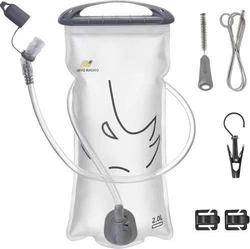 Vista 11 de N NEVO RHINO Bolsa de hidratación 2L-3L, depósito de agua para mochila de senderismo, bolsa de almacenamiento de agua a prueba de fugas, bolsa