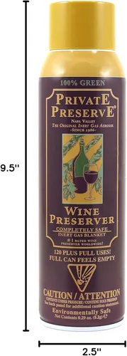 Vista 2 de Wine Lovers Gourmet Private Flavor Preserve Botella Aerator Spray