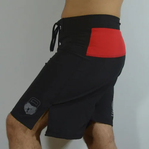 Vista 5 de Sanguine Pantalones cortos para entrenamiento de boxeo, pantalones cortos resistentes para lucha en jaula, pantalones cortos de entrenamiento Muay