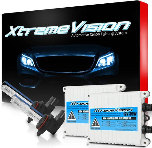 Vista 17 de XtremeVision H1 10K 35W AC Xenón Paquete - Bombilla de faro de Xenón con balasto de AC delgado - 10000K Azul Oscuro - Bombillas de Xenón - 1 par