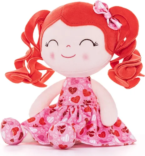 Vista 8 de Gloveleya Mochila para niños, A07 Redhead Loving Heart Mochila, Classic