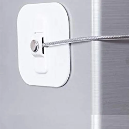 Vista 6 de Refrigerador, mini refrigerador con llave para adultos, para nevera, puerta de gabinete (2 unidades)
