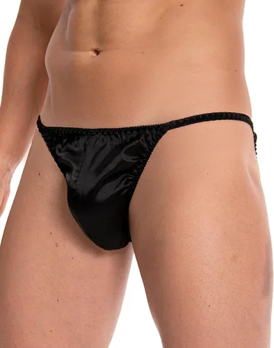 Vista 2 de Satini Ropa Interior de Satén para Hombre Estilo Tanga Bikini Calzoncillos