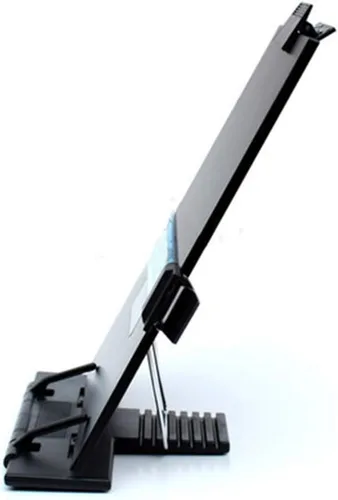 Vista 3 de Hanghs - Soporte para documentos de escritorio, portapapeles para partituras, libro de cocina, libro con 7 posiciones ajustables y clip lateral