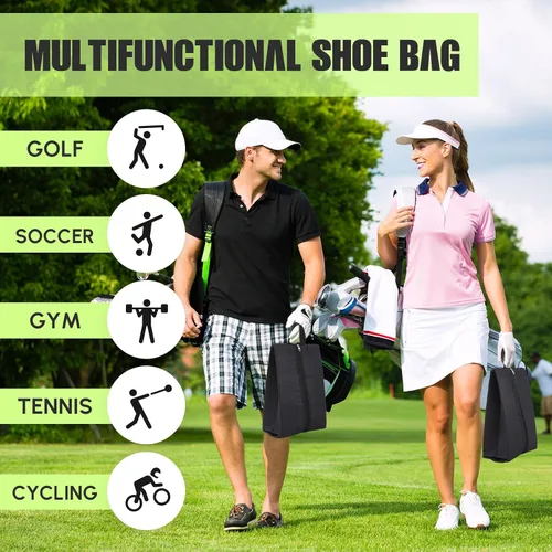Vista 6 de Leinuosen Bolsa de tacos a prueba de olores para deportes, resistente al olor y al agua, bolsa de zapatos de fútbol, fútbol, béisbol, golf, con tela