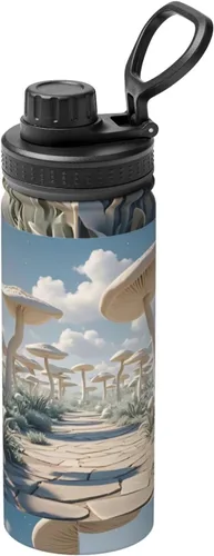 Vista 15 de Flying Butterfly Insulated Stainless Steel Kettle Print Funny Water Bottle Insulated Ideal for Sports and Travel