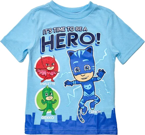 Vista 9 de Pj Masks 3 playeras para niños