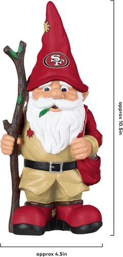 Vista 2 de FOCO NFL Team Logo Holding Stick Garden Statue Outdoor Gnome