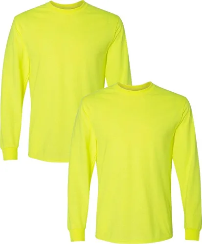 Vista 36 de Gildan - Camiseta DryBlend de manga larga para adulto, estilo G8400, paquete de 2