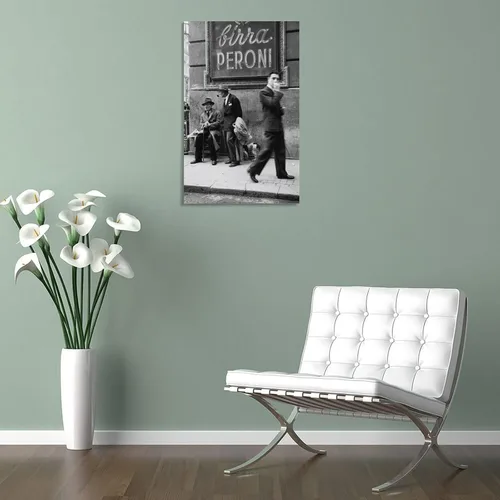 Vista 5 de AAHARYA Póster vintage de calle italiana en blanco y negro, arte de pared, lienzo para pared, pintura en lienzo, póster de arte de pared