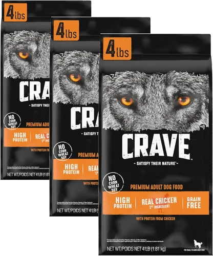 Vista 14 de Crave Comida con proteína para perros, libre de granos, adulto 34% protein, real animal protein, no by-product meal, no corn, wheat, soy,