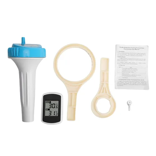 Vista 6 de Zerodis Solar Pool Thermometer Floating, Thermometers Wireless Pool Digital Water Temperature Gauge Floating Indoor Outdoor for Swimming