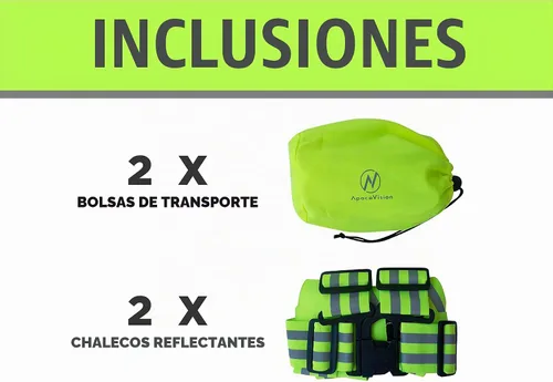 Vista 2 de Reflective Vest (2 Pack) Lightweight, Adjustable & Elastic Safety Vest for Running, Jogging, Walking, Cycling