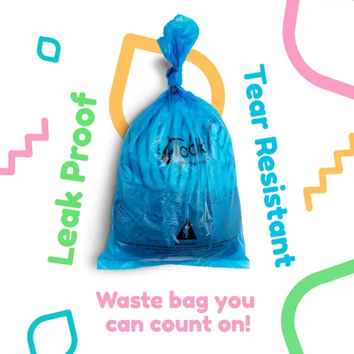 Vista 2 de Toolik - Dispensador de bolsas de pañales desechables sin perfume (8 rollos - 120 bolsas)