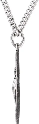 Vista 2 de Collar de cadena con dije de medalla de San Judas Taddeo de plata de ley 925 de 0984in 0984in Plata