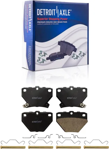 Vista 15 de Detroit Axle - Pastillas de Freno Delantero Izquierdo Reemplazo de Pinza de Disco para Dodge Ram 1500 Dakota Mitsubishi Raider - Juego de 3 piezas