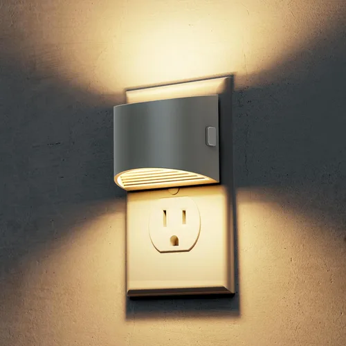 Vista 9 de L LOHAS LED - Luces nocturnas enchufables en la pared con 3CCT ajustable (1600K/3000K/5000K), luz nocturna de 1W enchufable en la pared, sensor