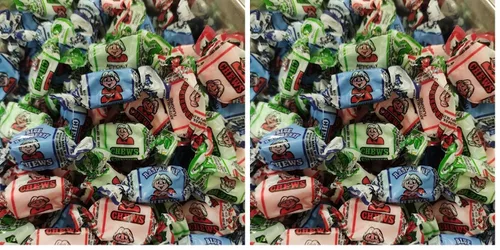 Vista 2 de Masticables de frutas ácidas sabores surtidos, 2 libras a granel