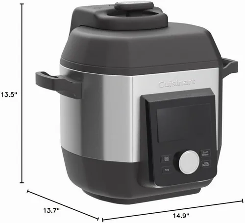 Vista 5 de Cuisinart CPC-900 Multicooker de alta presión de 6 cuartos de galón