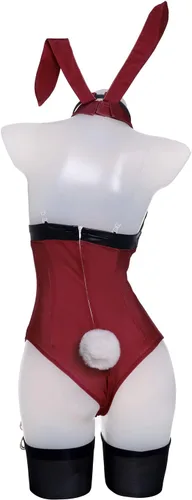 Vista 3 de Traje de conejo para mujer, disfraz de conejo para cosplay de Genshin Impact Bunny