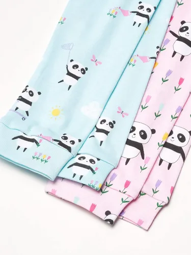 Vista 2 de The Children's Place Pijama de algodón de 4 piezas para bebés y niñas pequeñas