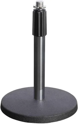 Vista 9 de Soporte ajustable OnStage de mesa para micrófono, Negro