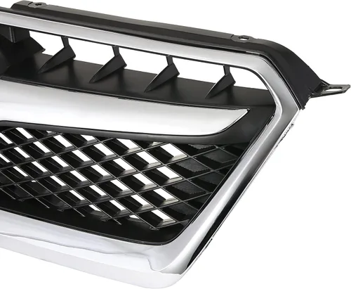 Vista 6 de KARPAL Conjunto de parrilla de parachoques delantero con moldura cromada compatible con Subaru XV Crosstrek 2013-2015