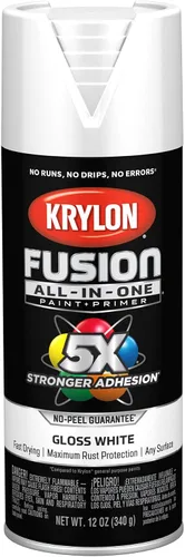 Vista 50 de Krylon Fusion - Pintura en aerosol adhesiva todo en uno para uso en interiores y exteriores, 12 onzas, vidrio de playa
