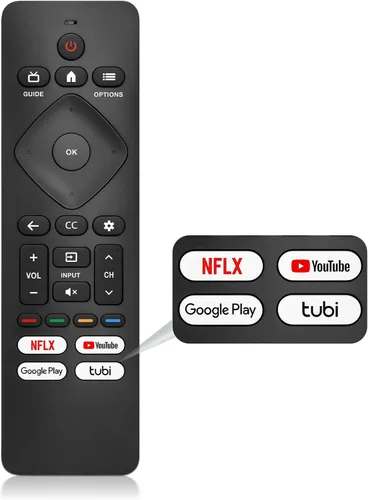 Vista 13 de Repuesto para control remoto Hisense Smart TV Universal para televisores inteligentes Android Hisense 4K UHD (no para Fire y Roku TV)