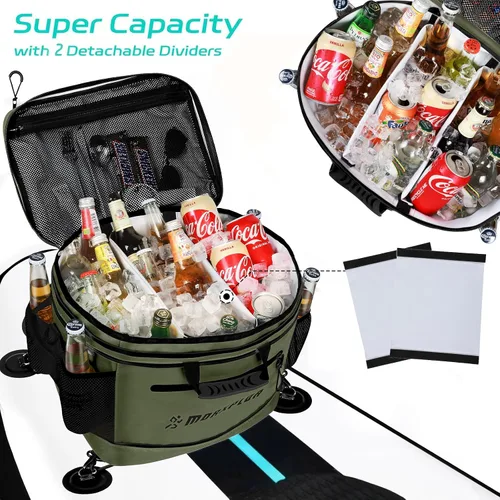 Vista 2 de MORXPLOR Bolsa impermeable de PVC para cubierta de paddleboard, 40 latas Sup Deck Cooler Bag,Bolsa enfriadora para paddleboard,Bolsa térmica