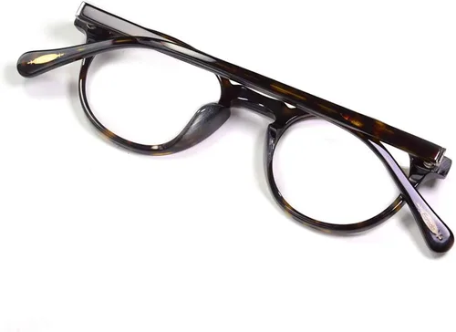 Vista 5 de EAREADA Marco de gafas de acetato hecho a mano, tamaño pequeño, estilo retro, vintage, redondas