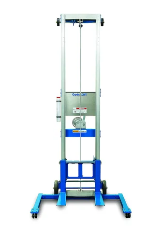 Vista 2 de Genie Elevador, GL- 10, base a horcajadas, elevación manual de aluminio resistente, capacidad de carga de 350 libras, altura de elevación 11 8