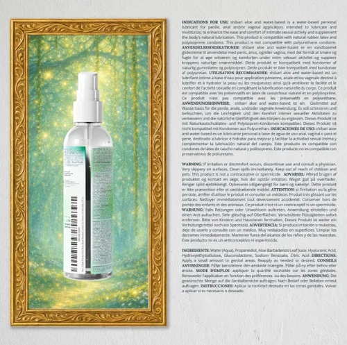 Vista 2 de Lubricante íntimo premium Shibari a base de aloe para parejas y mujeres (Aloe, 4 fl oz)