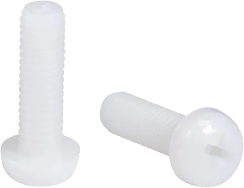 Vista 6 de uxcell M6x30mm Roscado Nylon Phillips Cruz Pan Cabeza Tornillos Tornillos de Máquina Blanco 50