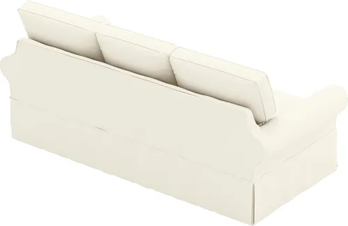Vista 4 de Funda de sofá de algodón grueso grande XL para sofá de 3 asientos Pottery Barn PB Basic Grand (no tamaño normal). Funda de repuesto duradera XL
