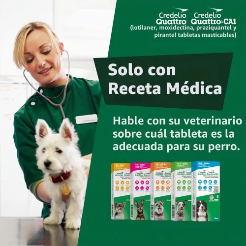 Vista 10 de Credelio Quattro / Credelio Quattro-CA1 para perros 3.3-6 libras, 1 unidad