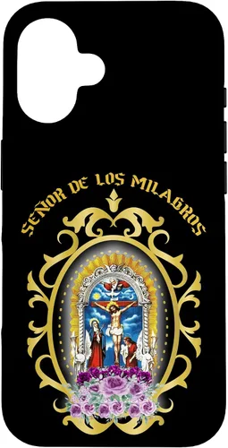Vista 32 de El Señor de Los Milagros es el patrón de la funda peruana Lima Perú para iPhone 17