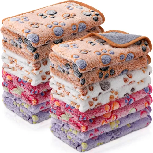 Vista 9 de Tudomro 8 Piezas Mantas Absorbentes y Lavables para Conejillo de Indias, Ropa de Cama de Vellón Animal, Forros para Jaula, Impermeables