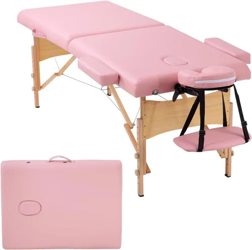 Vista 21 de PayLessHere Cama de Masaje Portátil Mesa de Masaje de 24 pulgadas de Ancho Cama de Pestañas 2 Plegable Altura Ajustable Mesa de Spa con Bolsa No