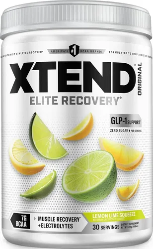 Vista 8 de Xtend Polvo Original BCAA, 7g de BCAAs y 2.5g de L-Glutamina para la Recuperación Muscular, Hidratación y Músculo Delgado, Bebida Sin Azúcar